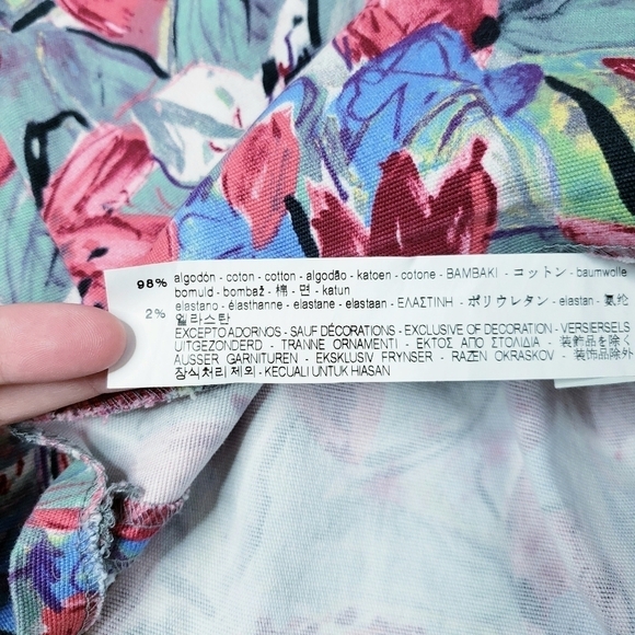 Zara Trafaluc Floral Tie Back Mini Dress Flutter Sleeves - Picture 11 of 12